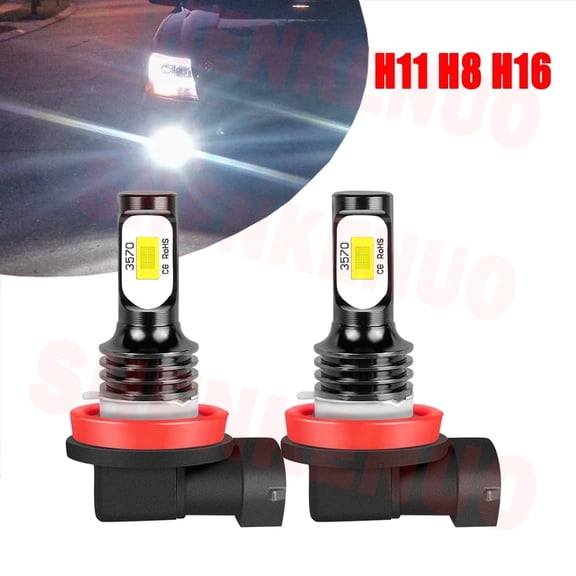 H11/H8 LED Light Bulbs for Ford Focus 2005-2010 2011 2012 2013 2014 2015 2016 2017 2018 H11 Fog Lights 2pcs
