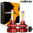 thumbnail image 1 of H11/H9/H8 LED Headlight Bulb 6000K White High Low Beam 12V Conversion Kit (2 Pack), 1 of 9