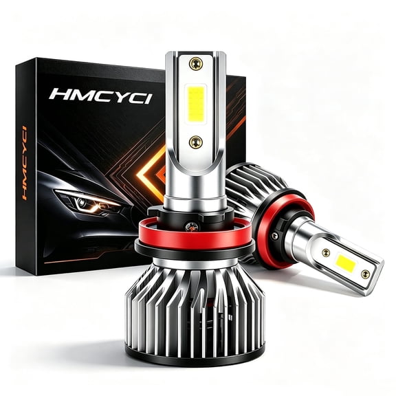 H11 H9 LED Bulb for 2008-2017 Freightliner Cascadia Low High Beam 16000LM 2Pcs Super Bright Halogen Replacement Canbus Error Free Replaces H11LL H9LL