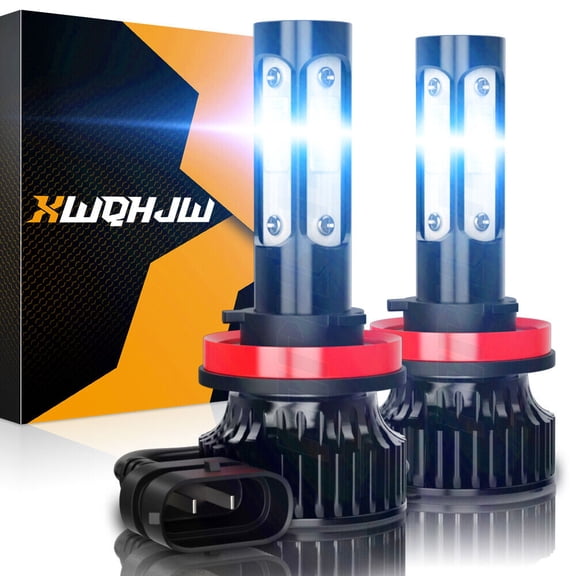 H11 H9 LED Headlight Super Bright Bulbs Kit White 6000K High/Low Beam Headlamp