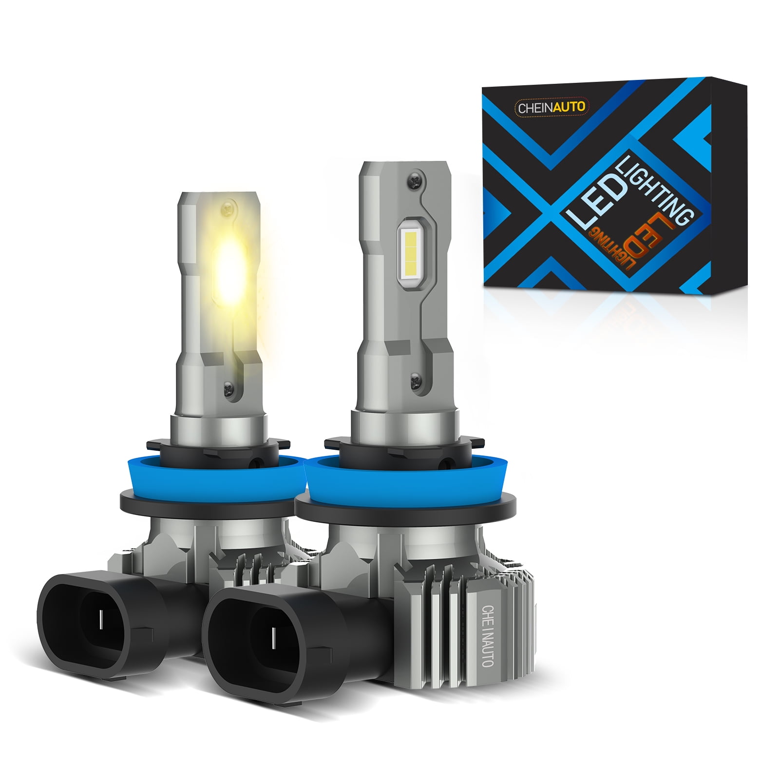 H11 Headlight Bulb, 20000LM 300% Brighter H11 LED Headlight Bulbs for Low Beam High Beam, 6500K White, Pack of 2
