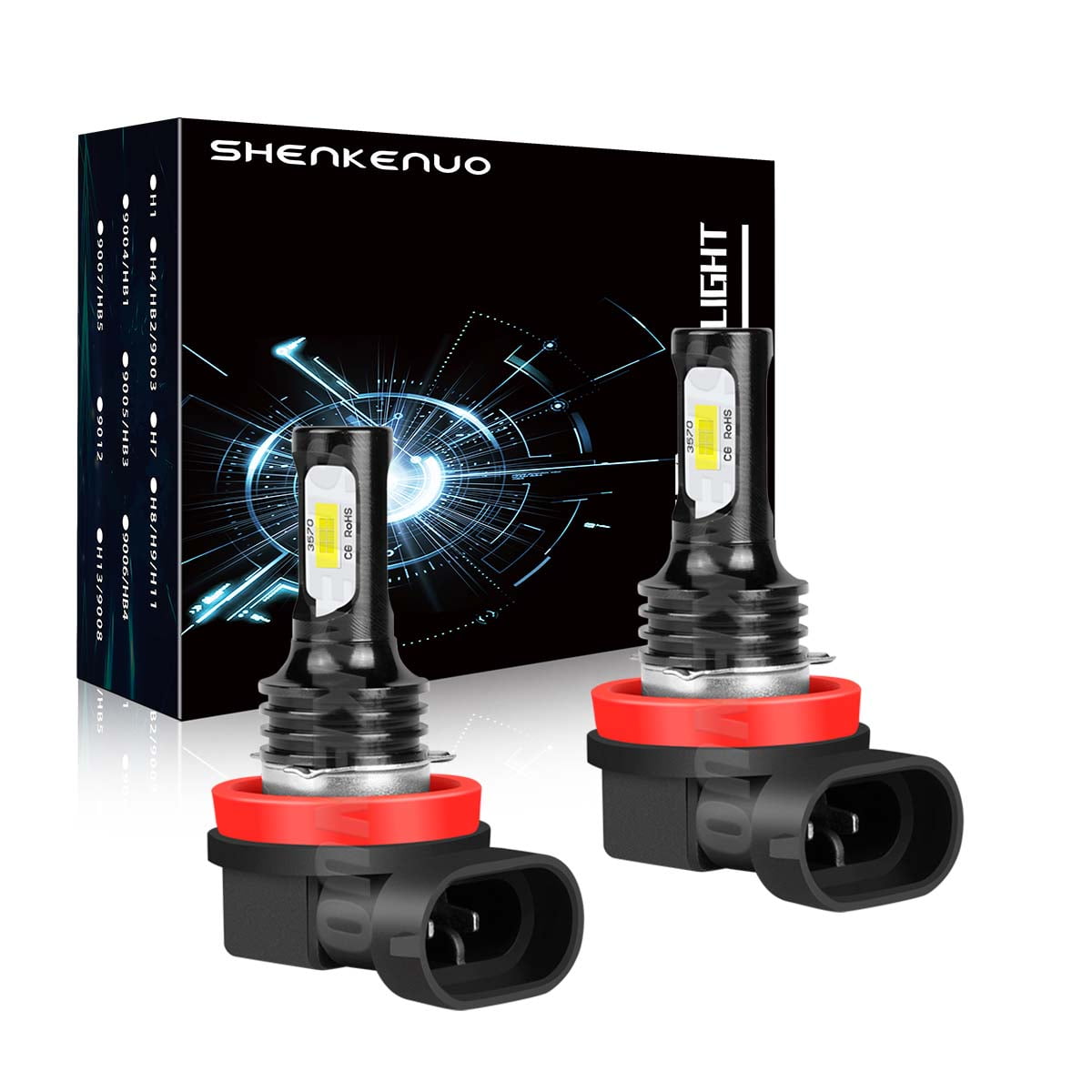 LED bulb H11 Special for Lenticular Headlights - 10,000 Lumens.