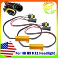 thumbnail image 1 of H11 LED Headlight Bulb Canbus Error Free Anti Flicker Resistor Canceller Decoder, 1 of 5
