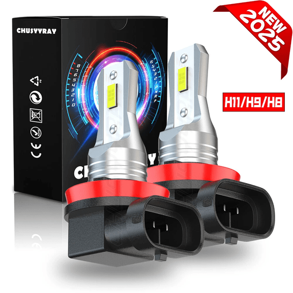 H11 LED Headlight Super Bright Bulbs Conversion Kit 6000K White Low Beam 2-pack