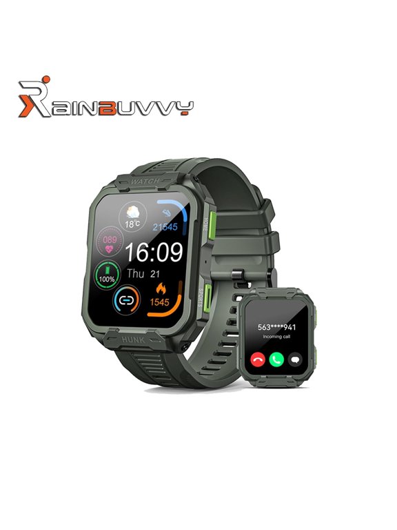 H1102 HUNK Series Smart Sports Watch, 1.96-inch HD touch screen, NFC access control, 50-meter waterproof, multiple sports modes and health tracking