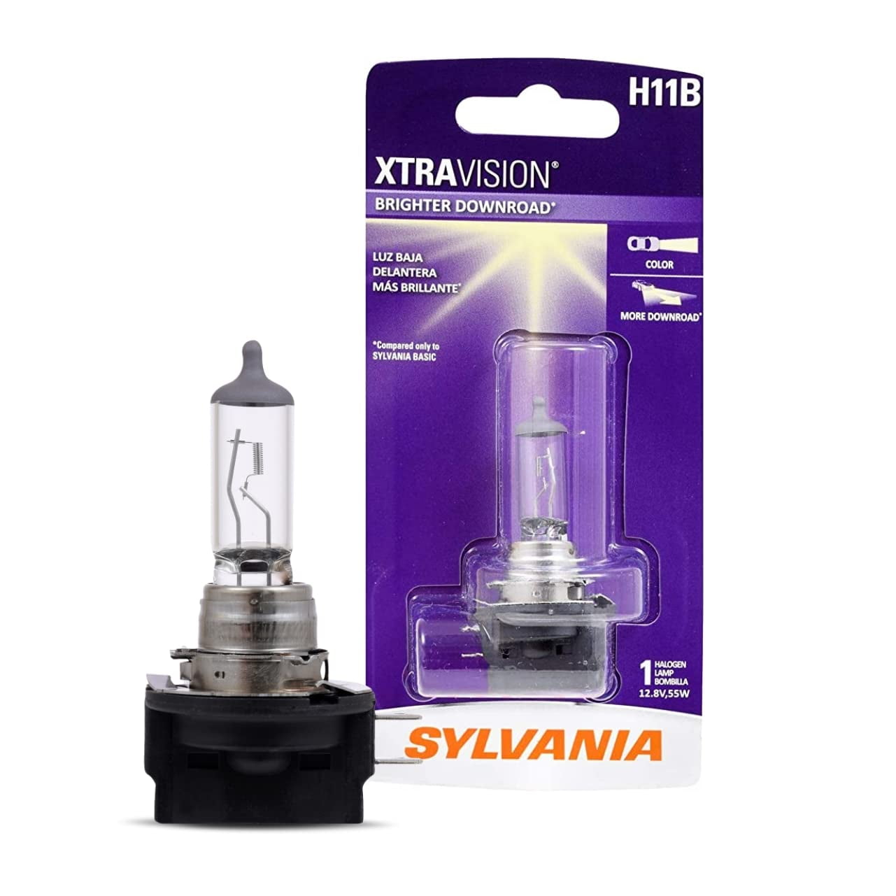 H11B XtraVision DU20 High Performance Halogen Headlight Bulb High Beam