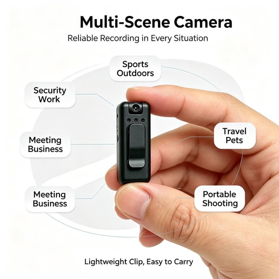 H12 4K Body Camera, Wearable Clipon Body Cam with 270 Rotatable Lens, Infrared Night Vision, WiFi AP Hotspot, Loop Recording, Sports Stabilization for Meeting Outdoor Security Travel