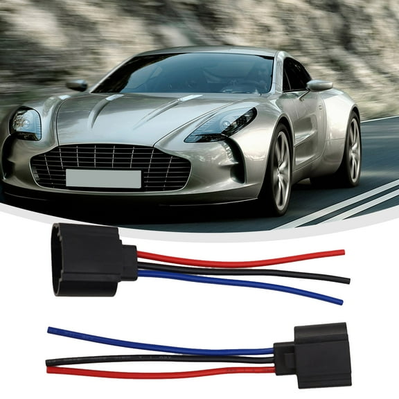 H13 9008 Female Socket Headlight Socket LED Plug Wire Harness Adapter Connector