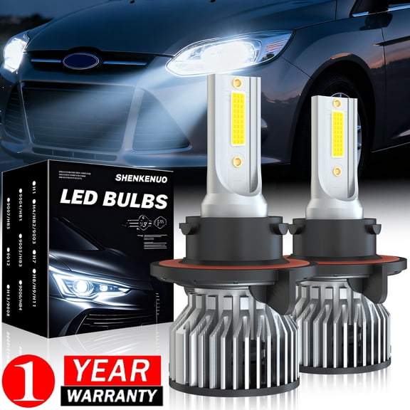 H13/9008 LED Headlight Bulbs Hi/Lo Beam 6000K for Ford Focus 2008-2011 Headlights,2PCS