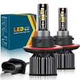 thumbnail image 1 of H13/9008 LED Headlight High Low Beam Bulbs Fits Chevy HHR 2006-2011 6500K White 2pcs, 1 of 10