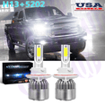 thumbnail image 1 of H13 9008 LED Headlight bulbs Hi/Lo Beam 2000W 6500K For Ford F-150 F-250 F-350, 1 of 9