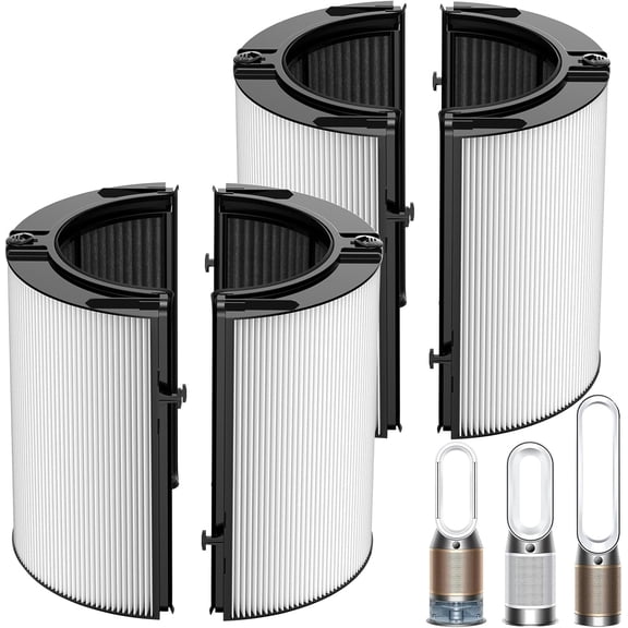 H13 Hepa + Activated Carbon Filter Compatible with Dyson HP1 PC1 HP10 TP07 TP10 TP06 HP06 TP04 HP04 PH01 PH02 PH03 PH04 HP09 TP09 HP07 Air Purifier, 2 Pack