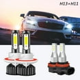 thumbnail image 1 of H13 High&Low+H11 Fog Light for Nissan Sentra 2004-2012 LED Headlight White Bulbs Kit 4pcs, 1 of 15