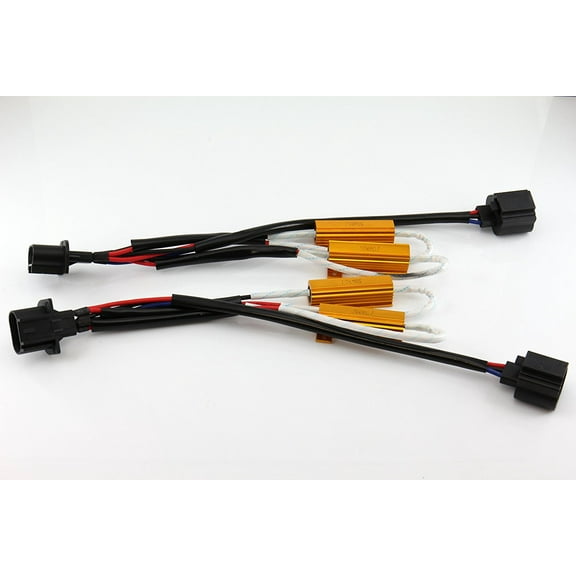 H13 LED DRL Fog Light Canbus 50W 6Ohm Load Resistor Wiring Canceller Decoder