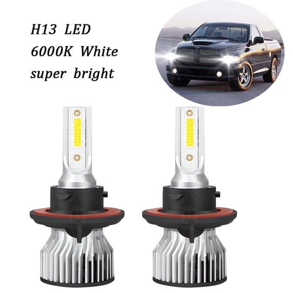 H13 LED Headlight Bulbs High/Low Beam Kit For Dodge Ram 1500 2006-2011 2012