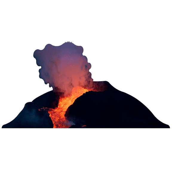 H13141 Kilauea Volcano with lava