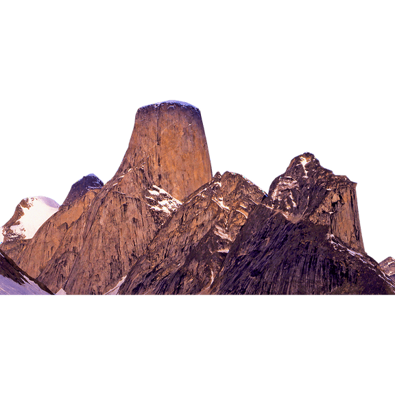 H13159 Mount Asgard from the Turner Glacier Big Wall Climb