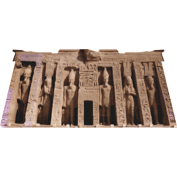 H13578 Abu Simbell Small Temple Egypt Hathor Nefertari Cardboard Cutout Standee Standup