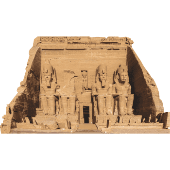 H13580 Abu Simbel Great Temple Ramesses II Ancient Egypt Cardboard Cutout Standee Standup