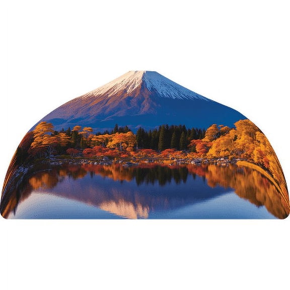 H13598 Mount Fuji Japan Cherry Blossom Tree Lake Landscape Cardboard Cutout Standee Standup
