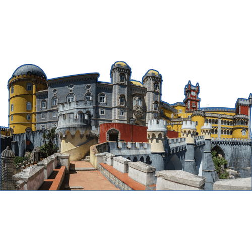 H13630 Pena Palace Castle Sintra Portugal Cardboard Cutout Standee Standup
