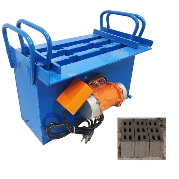 H14 Hole Manual Interlocking Paving Brick Mould Hollow Soil Block Making Machine 110V