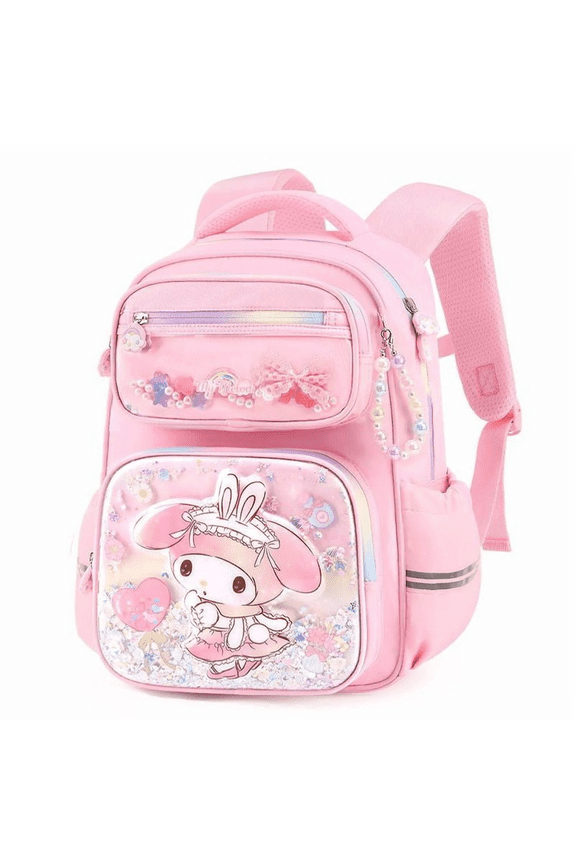 H15.4”in/H16.5“in Kuromi Cinnamoroll My MLD Light Weight Spine-Protecting School Bag Backpack