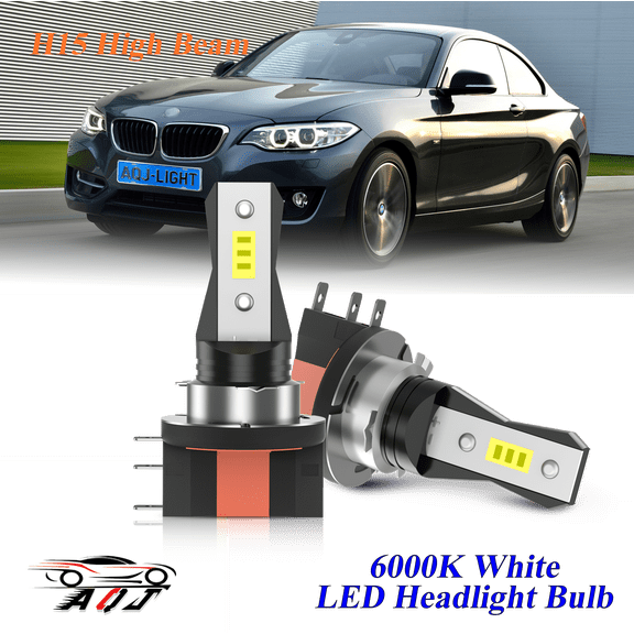 H15 LED High Beam Headlight Bulb Fit for BMW 220I 2014-2018 - 10,000LM 6500K White, Plug & Play, Pack of 2
