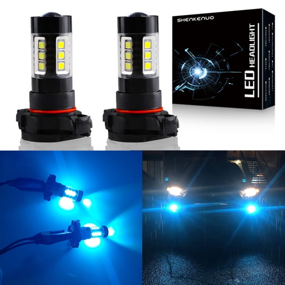 H16 5202 LED Fog Light Bulbs 8000K Ice Blue,For Cadillac CTS 2008-2015 Escalade ESV EXT(2007-2014