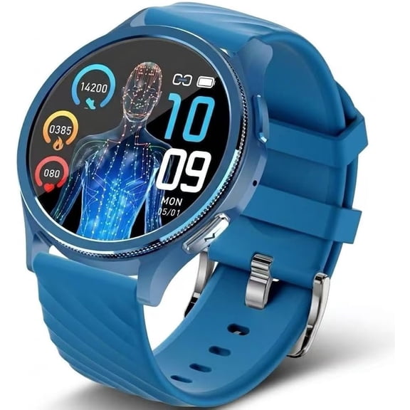 H16 Watch - 24/7 Real-Time HRV , , , Temp, Sleep & , AMOLED Display, Compatible with Android iOS