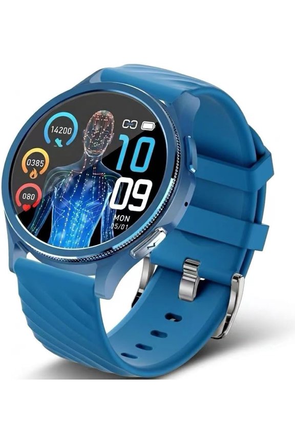 H16 Watch - 24/7 Real-Time HRV , , , Temp, Sleep & , AMOLED Display, Compatible with Android iOS