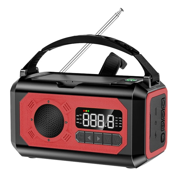 H17 hand-cranked generator radio compass flashlight solar power bank outdoor field lighting emergency light