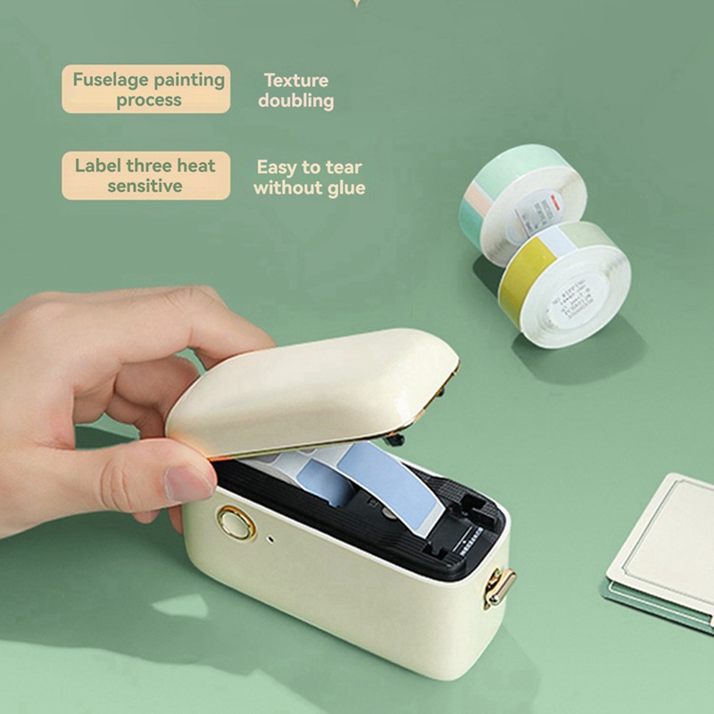 H1S Mini Thermal Printer Rechargeable Thermal Printer Portable Inkless