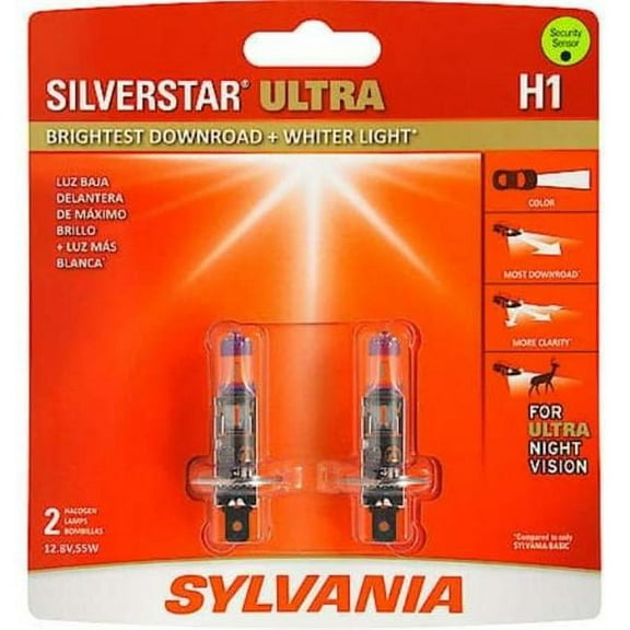 H1SUBP2 Halogen Headlight Bulb, Pack of 2 - 8 per Box, Case of 80