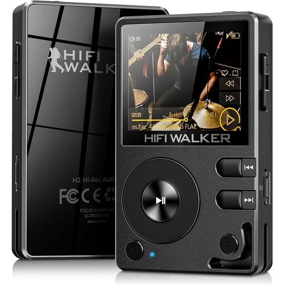 HIFI WALKER H2 64GB Hi-Res DAP Player with Bluetooth 5.2, Black