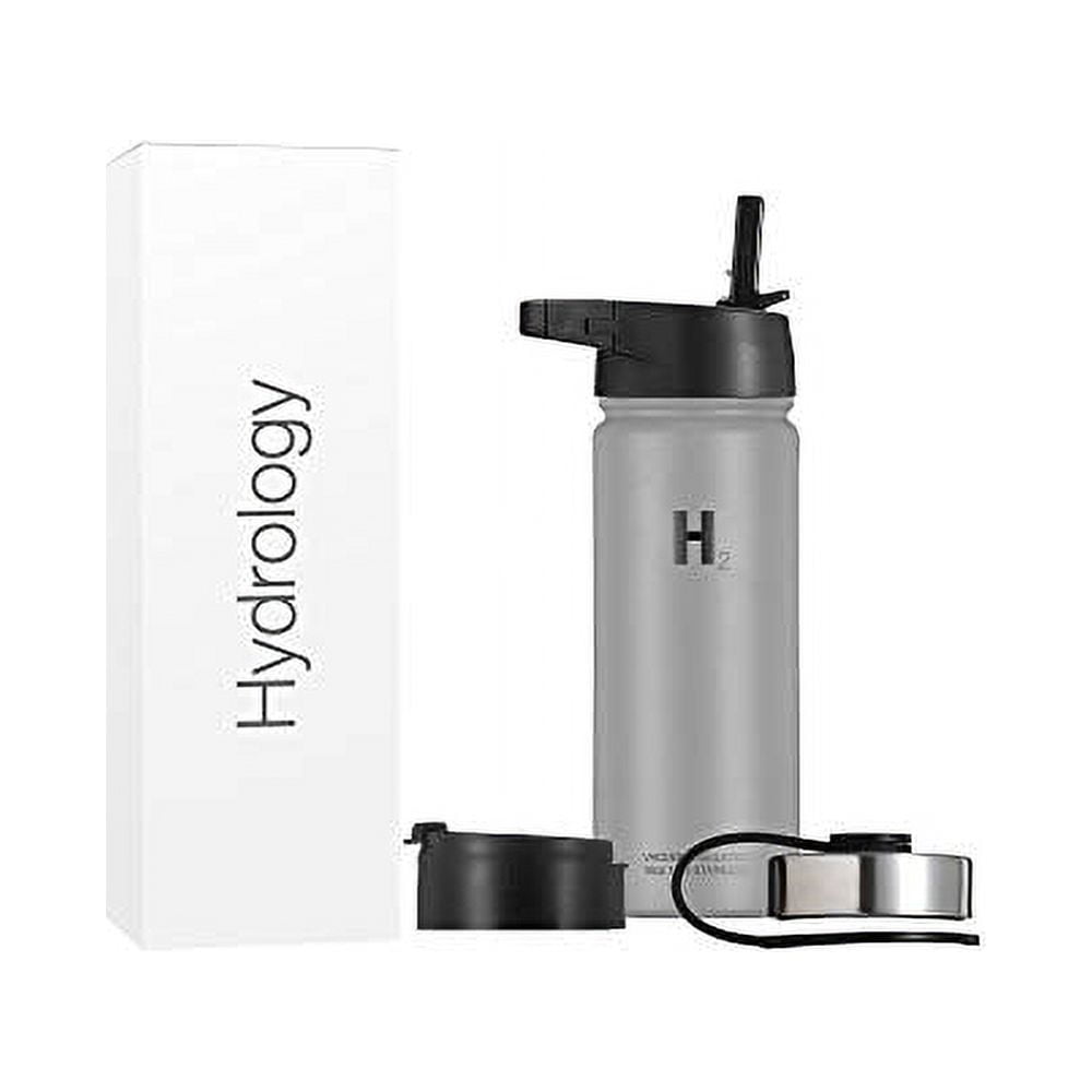 NeweggBusiness - Hydrology Water Bottle Adventure Edition - 22 oz, 32 oz,  40 oz, or 64 oz with 3 LIDS Double Wall Vacuum Insulated Stainless Steel  Wide Mouth Hydro Sports Hot 