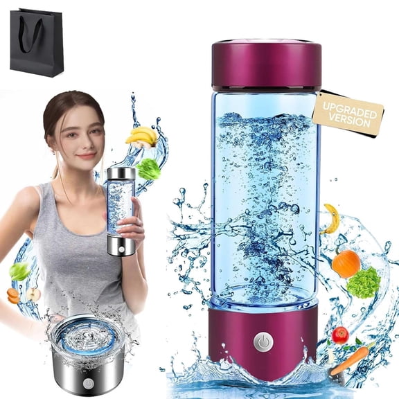 H2next Portable Hydrogen Water Bottle SPE/PEM Technology Fast Hydrogen Rich Water Maker Improve Water Quality Red