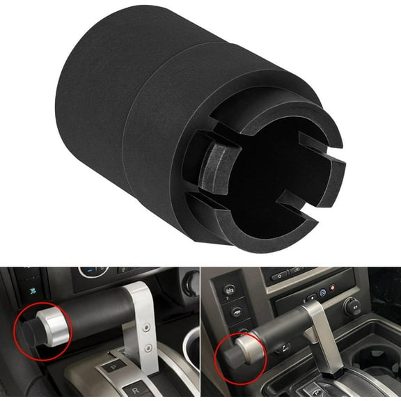 H2 Transmission Shifter Button Compatible with 2003+ Hummer H2, Gear Shift Handle Knob Button Black, Easily Removed from Shifter with a Twist and Pull