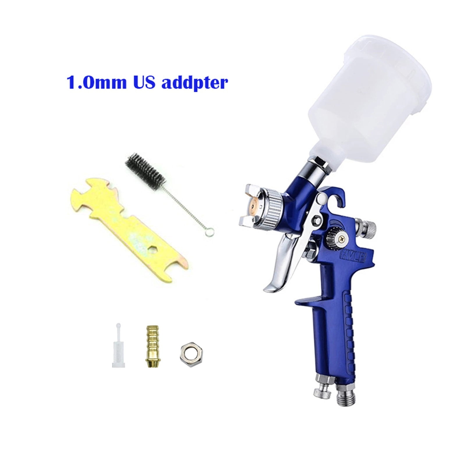 H2000 HVLP Mini Gravity Feed Spray Paint Gun, 125cc Cup Capacity