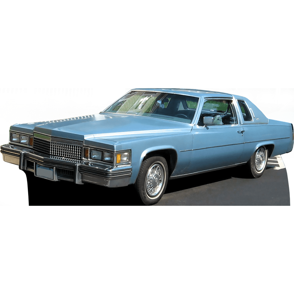 Life-Size Blue Classic Car Cardboard Standee