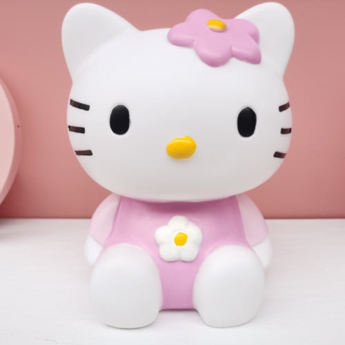 H24cmx14cm Large-sized Creative Cute Kt Cat Piggy Bank Shatterproof Vinyl Savings Jar Money Box Cute Gift