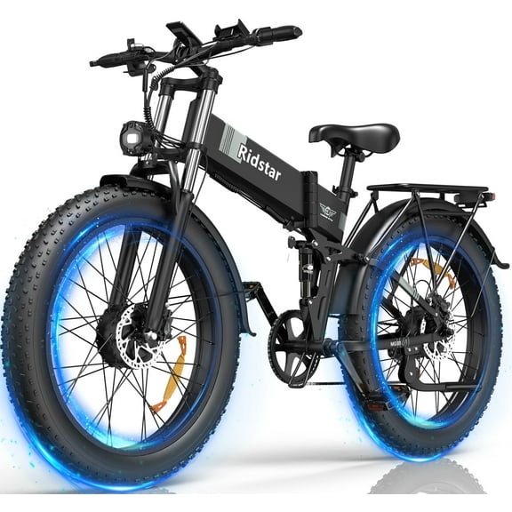 H26PRO 3000W Dual Motor Fat Tire Electric Mountain Bike 26" 52V 20Ah UL2849 - Foldable Off-Road E-MTB for Adults with Rear Seat