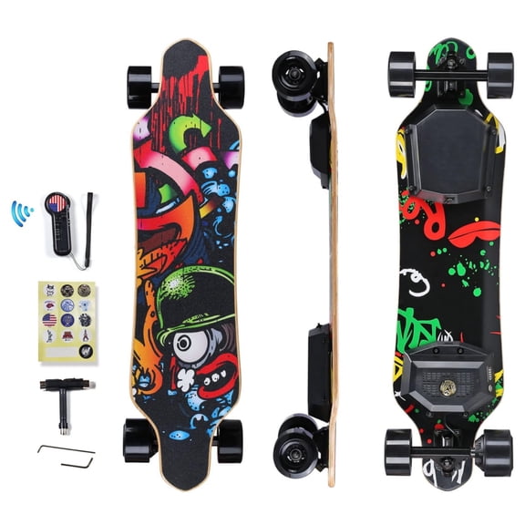H2B-02 Electric Skateboard, 450W Peak, Max 22 Mph& 18 Miles Range, 36V 4000mAH Battery,Wireless Remote Control
