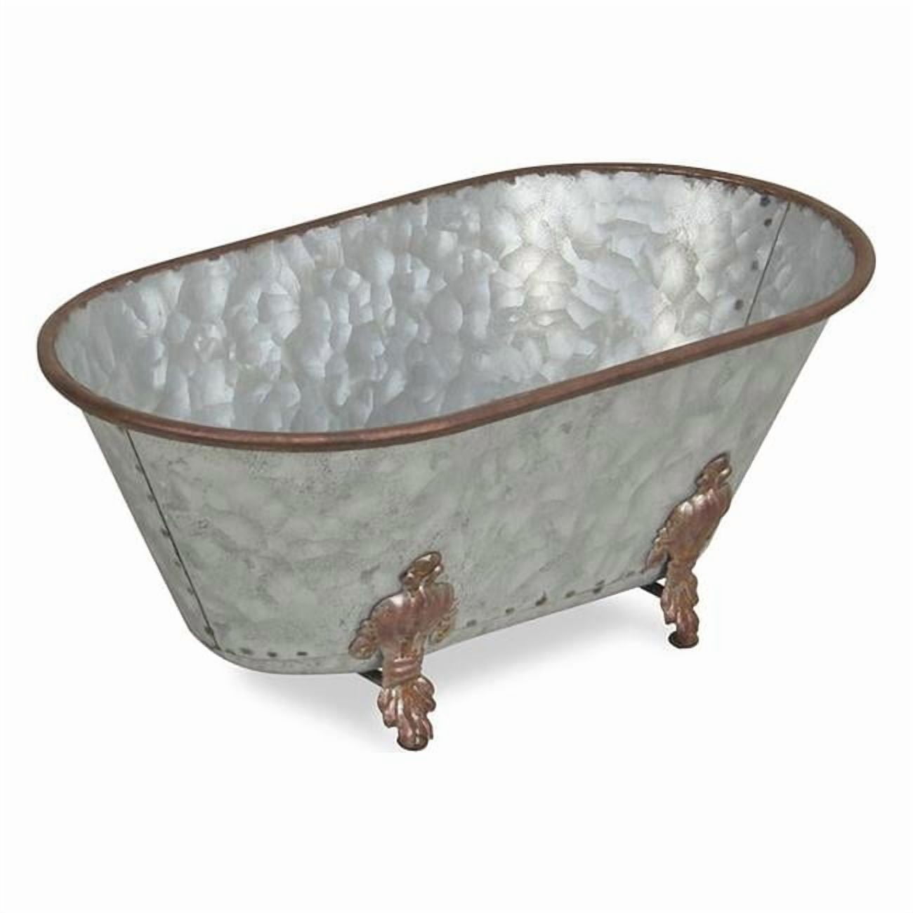H2H H22842795, Galvanized Metal 12" x 6.5" Bathtub, Large