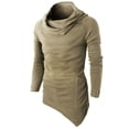 thumbnail image 1 of H2H Men Winter Fashion Button V Neck Slim Muscle Tops Tee T Shirt Tshirt BEIGE US 2XL/Asia 3XL (KMTTL046), 1 of 5