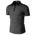 thumbnail image 1 of H2H Mens Casual Slim Fit Polo T-Shirts Button Down Polo Shirt (CMTTS260), 1 of 6