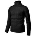 thumbnail image 1 of H2H Mens Casual Slim Fit Pullover Sweaters Knitted Henley Long Sleeve Thermal BLACK US XL/Asia 2XL (CMOSWL045), 1 of 6