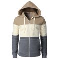 thumbnail image 1 of H2H Mens Casual Slim Fit Zip up Hoodie Jacket Fleece Lightweight Thermal Hoodie (CMOHOL086), 1 of 6
