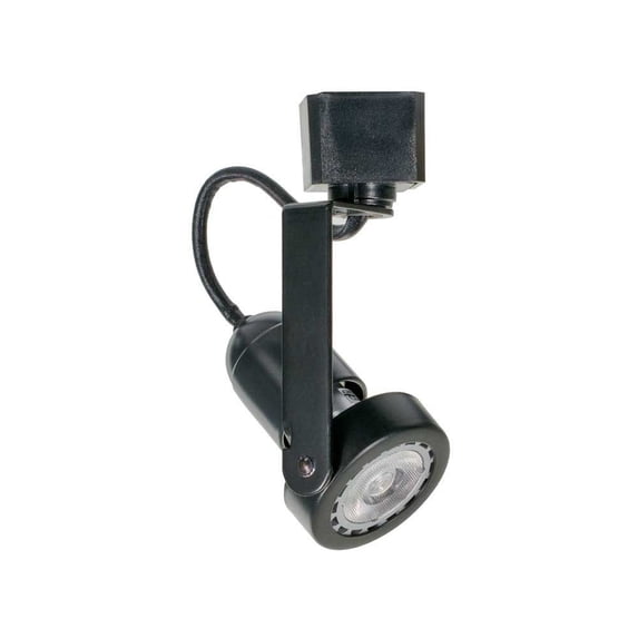 H2HV210BK-Jesco Lighting-H1 - One Light GU10 Mini Gimbal Line Voltage Track Head-Black Finish