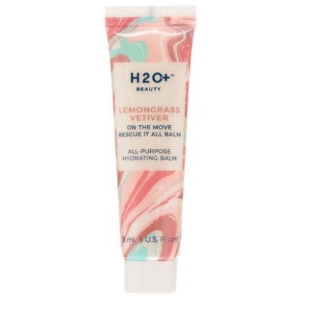 H2O+ Beauty Lemongrass Vetiver All Purpose On The Move Rescue It All Balm, For Dry Skin, 0.5 Oz